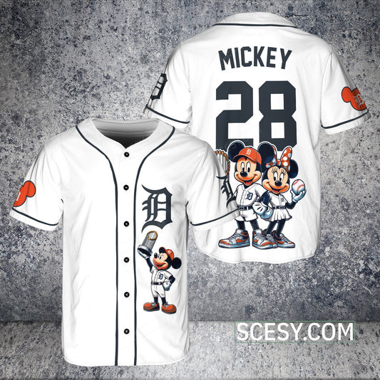 Detroit Tigers MM Baseball Jersey White