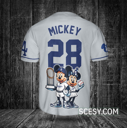 Los Angeles Dodgers MM Baseball Jersey Gray