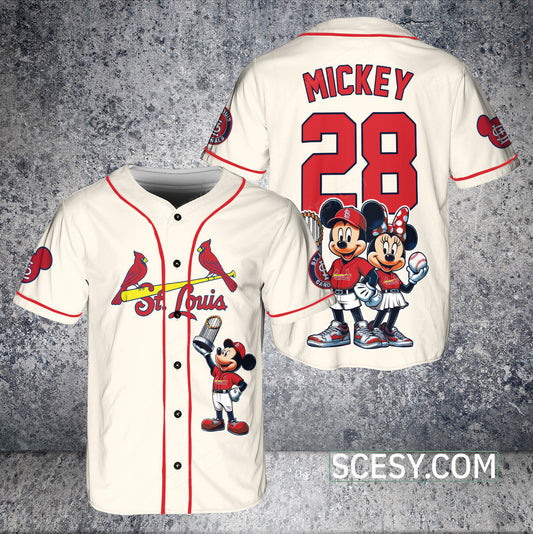 St. Louis Cardinals MM Baseball Jersey Yellow