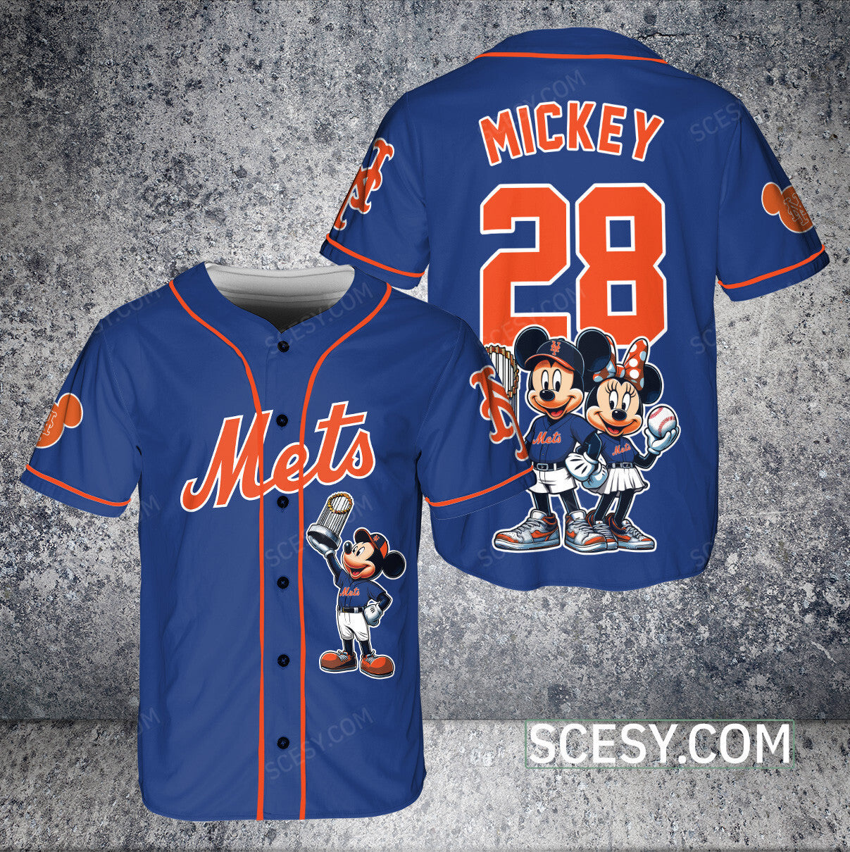 New York Mets MM Baseball Jersey Blue