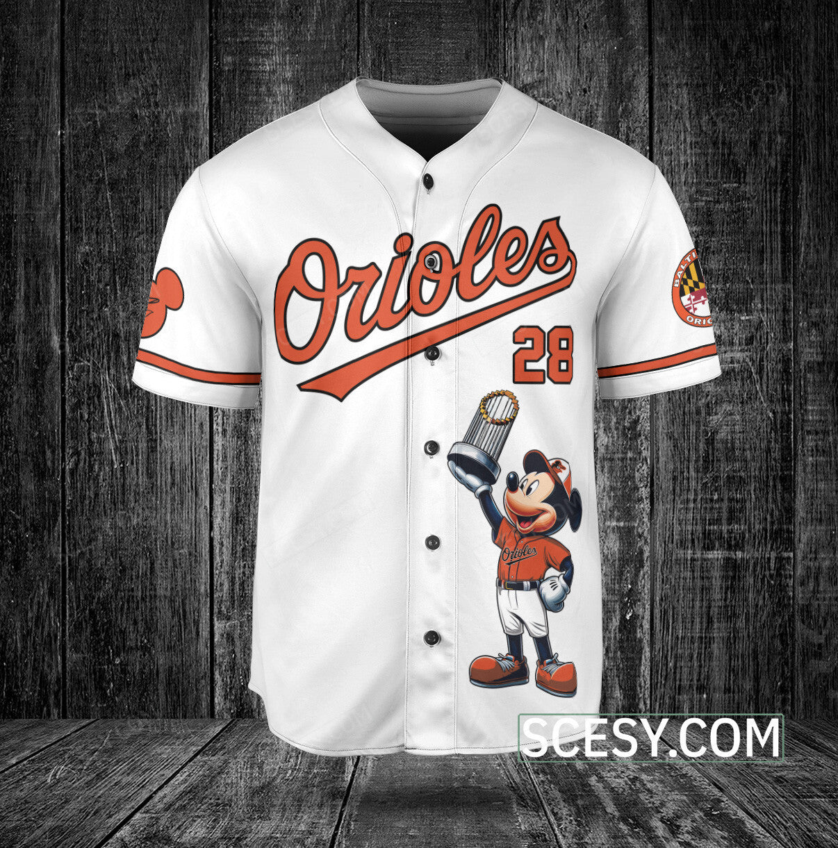 Baltimore Orioles MM Baseball Jersey White