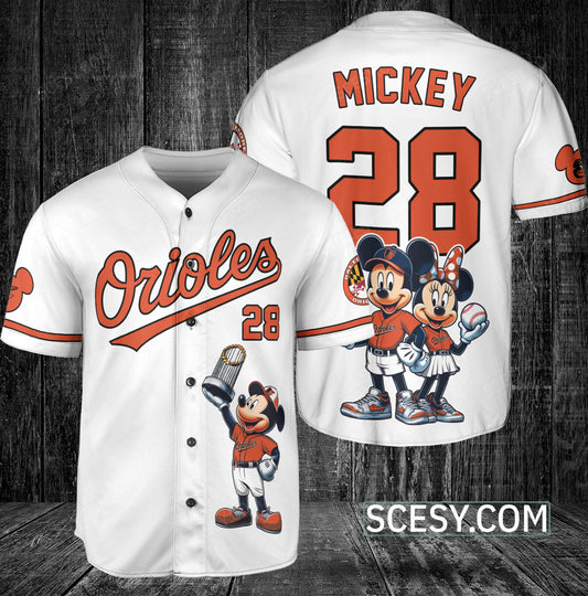 Baltimore Orioles MM Baseball Jersey White