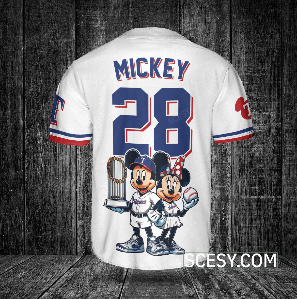 Texas Rangers MM Baseball Jersey White