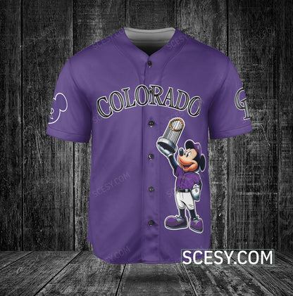Colorado Rockies MM Baseball Jersey Dark Purple