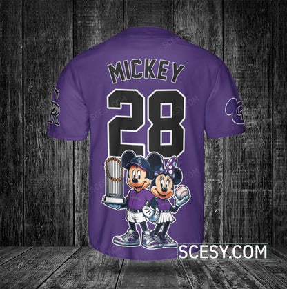Colorado Rockies MM Baseball Jersey Dark Purple
