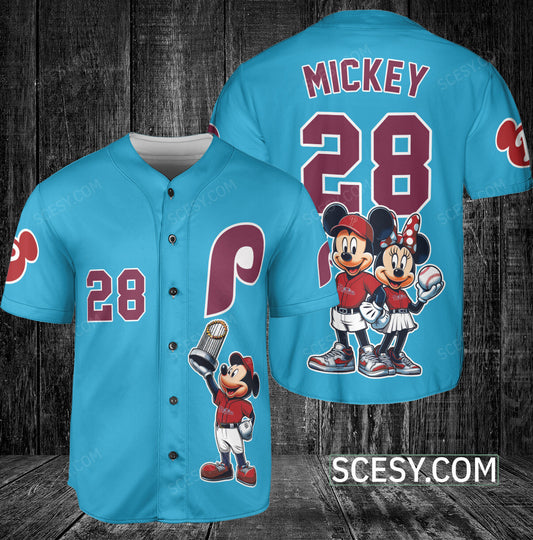 Philadelphia Philliies MM Baseball Jersey Midnight Blue