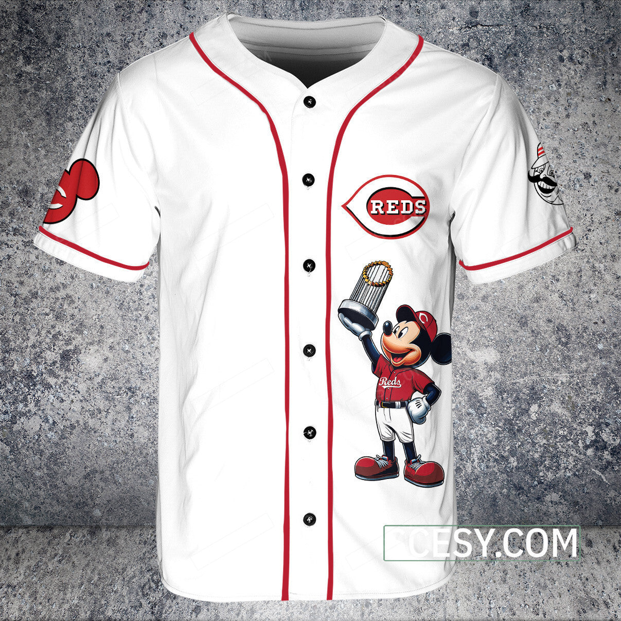 Cincinnati Reds MM Baseball Jersey White