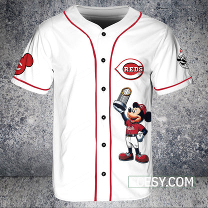 Cincinnati Reds MM Baseball Jersey White