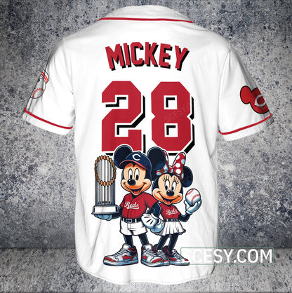 Cincinnati Reds MM Baseball Jersey White