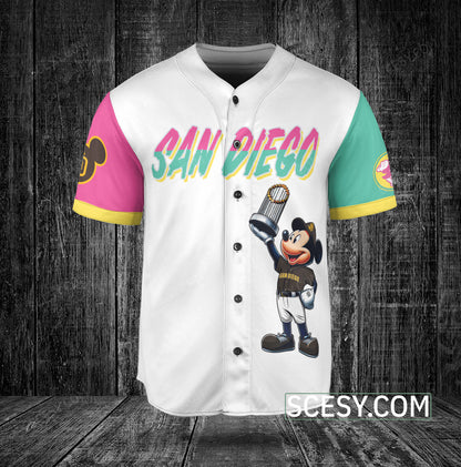 San Diego Padres MM Baseball Jersey White