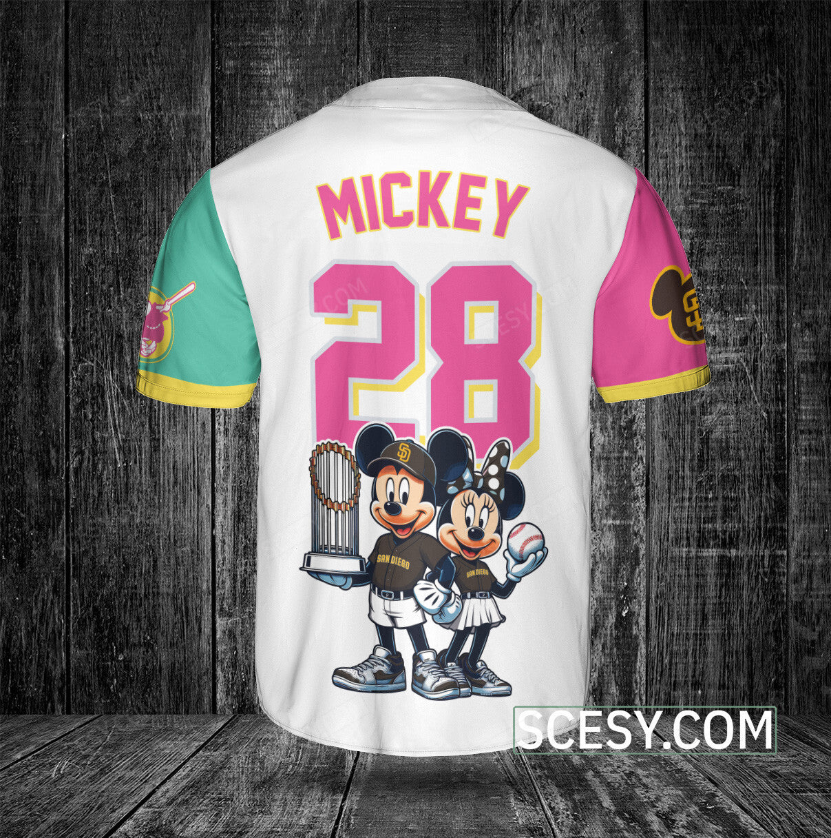 San Diego Padres MM Baseball Jersey White