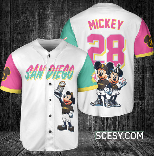 San Diego Padres MM Baseball Jersey White