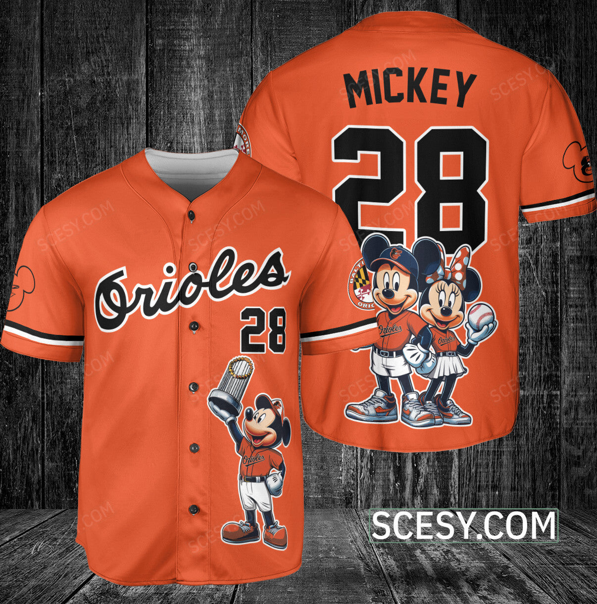 Baltimore Orioles MM Baseball Jersey Orange