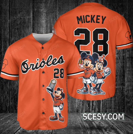 Baltimore Orioles MM Baseball Jersey Orange