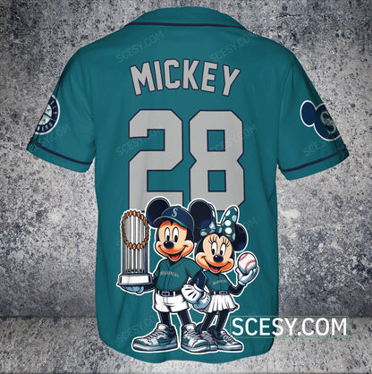 Seattle Mariners MM Baseball Jersey Midnight Green