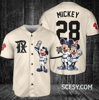 Texas Rangers MM Baseball Jersey Yellow