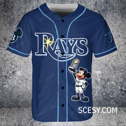 Tampa Bay Rays MM Baseball Jersey Navy