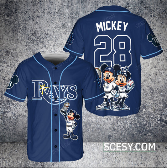 Tampa Bay Rays MM Baseball Jersey Navy