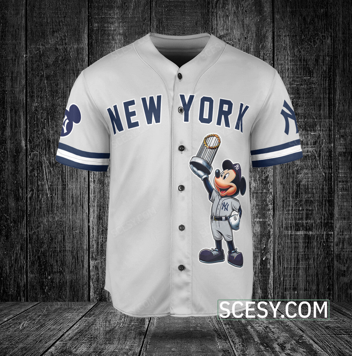 New York Yankees MM Baseball Jersey Gray