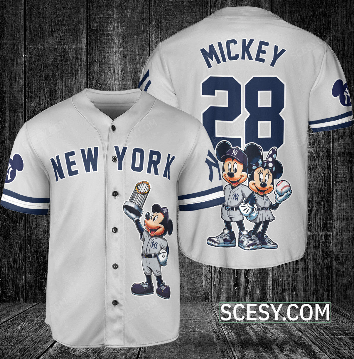 New York Yankees MM Baseball Jersey Gray