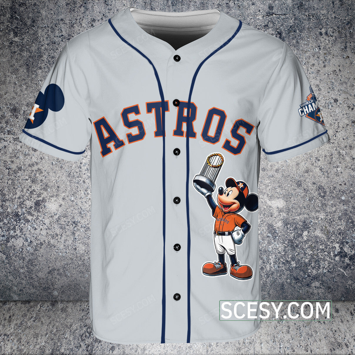 Houston Astros MM Baseball Jersey Gray