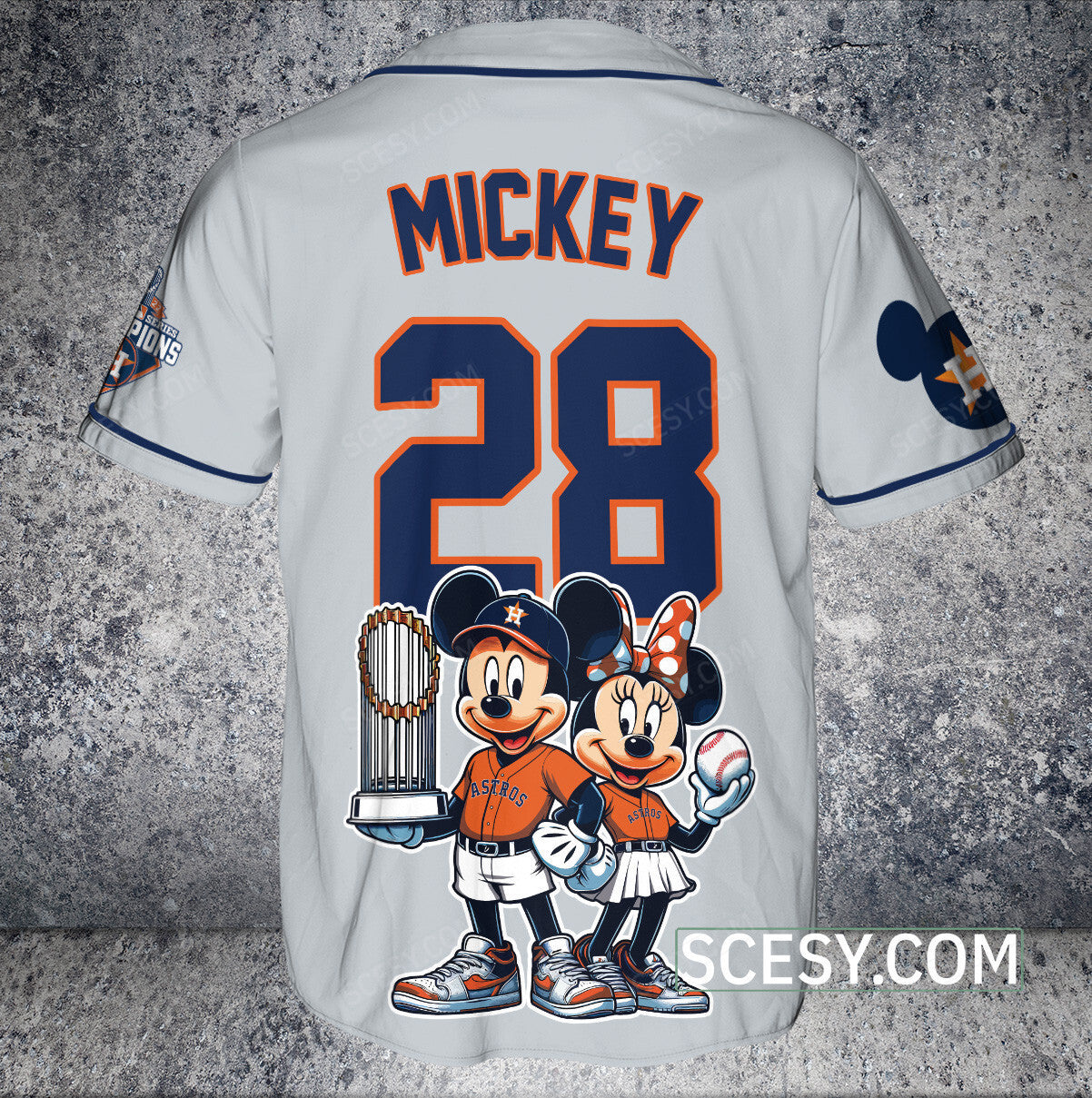 Houston Astros MM Baseball Jersey Gray