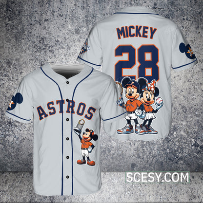 Houston Astros MM Baseball Jersey Gray