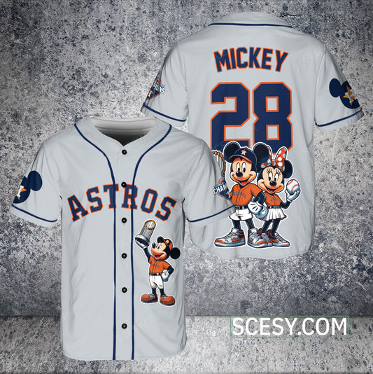 Houston Astros MM Baseball Jersey Gray