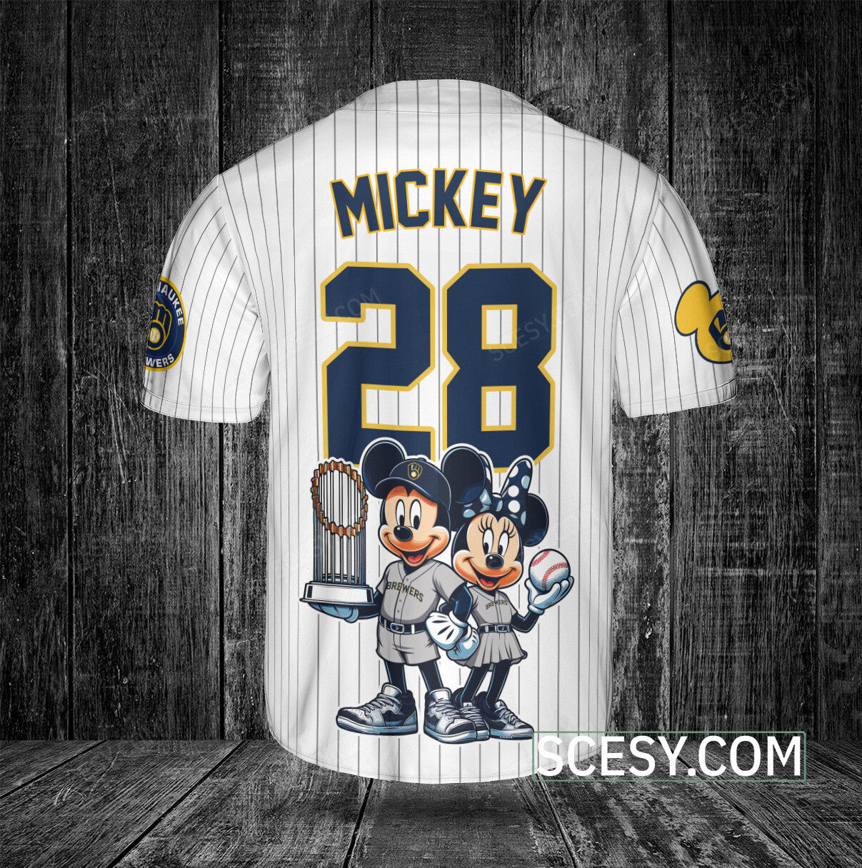 Milwaukee Brewers MM Baseball Jersey White