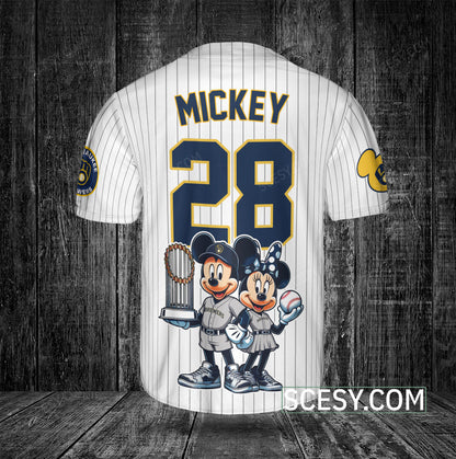 Milwaukee Brewers MM Baseball Jersey White