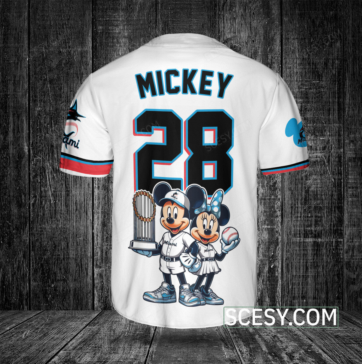 Miami Marlins MM Baseball Jersey White