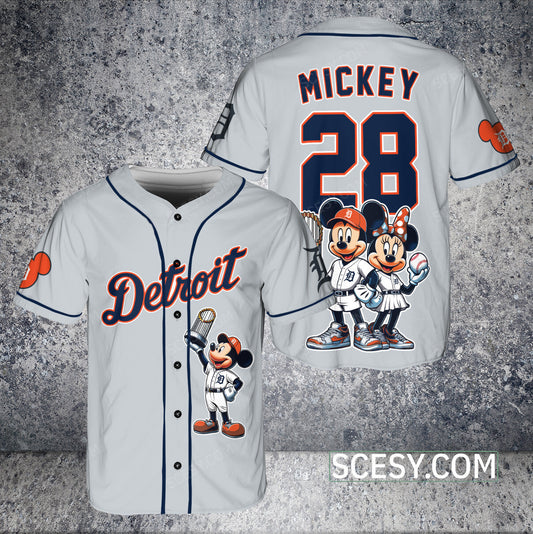 Detroit Tigers MM Baseball Jersey Gray