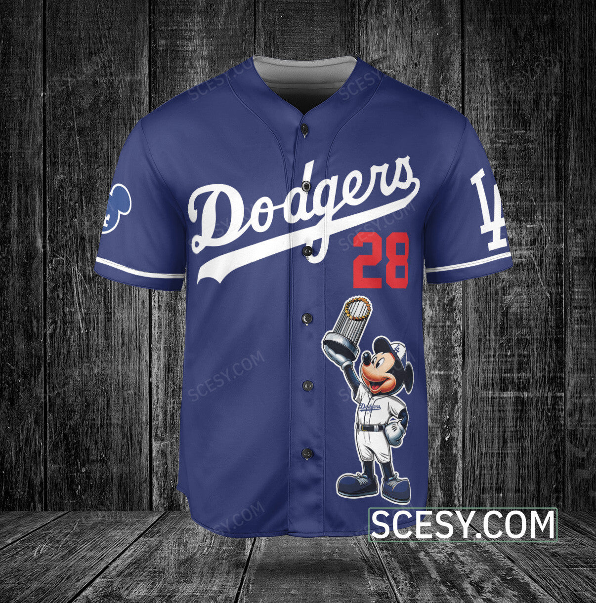 Los Angeles Dodgers MM Baseball Jersey Blue