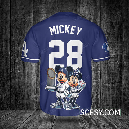Los Angeles Dodgers MM Baseball Jersey Blue