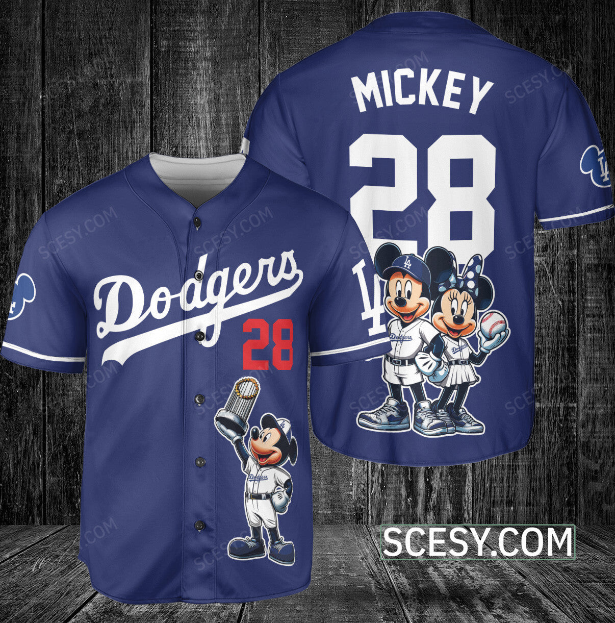 Los Angeles Dodgers MM Baseball Jersey Blue