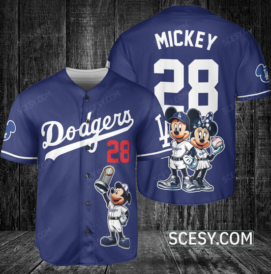Los Angeles Dodgers MM Baseball Jersey Blue
