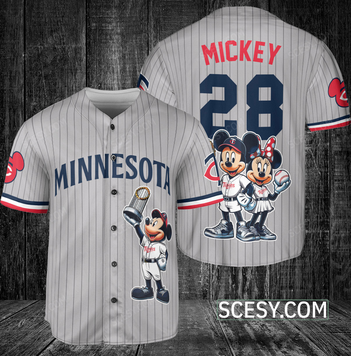 Minnesota Twins MM Baseball Jersey Gray