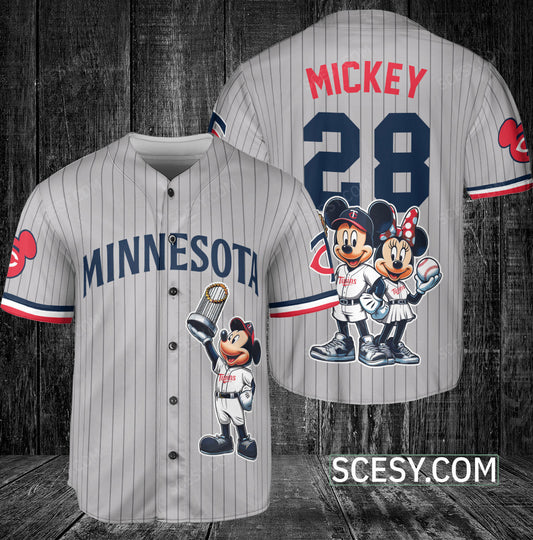 Minnesota Twins MM Baseball Jersey Gray