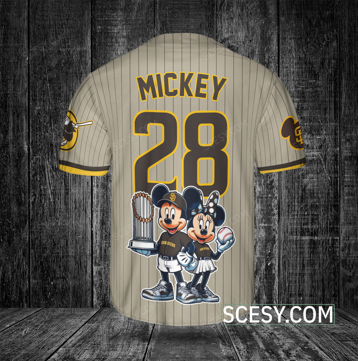 San Diego Padres MM Baseball Jersey Sand