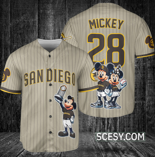 San Diego Padres MM Baseball Jersey Sand
