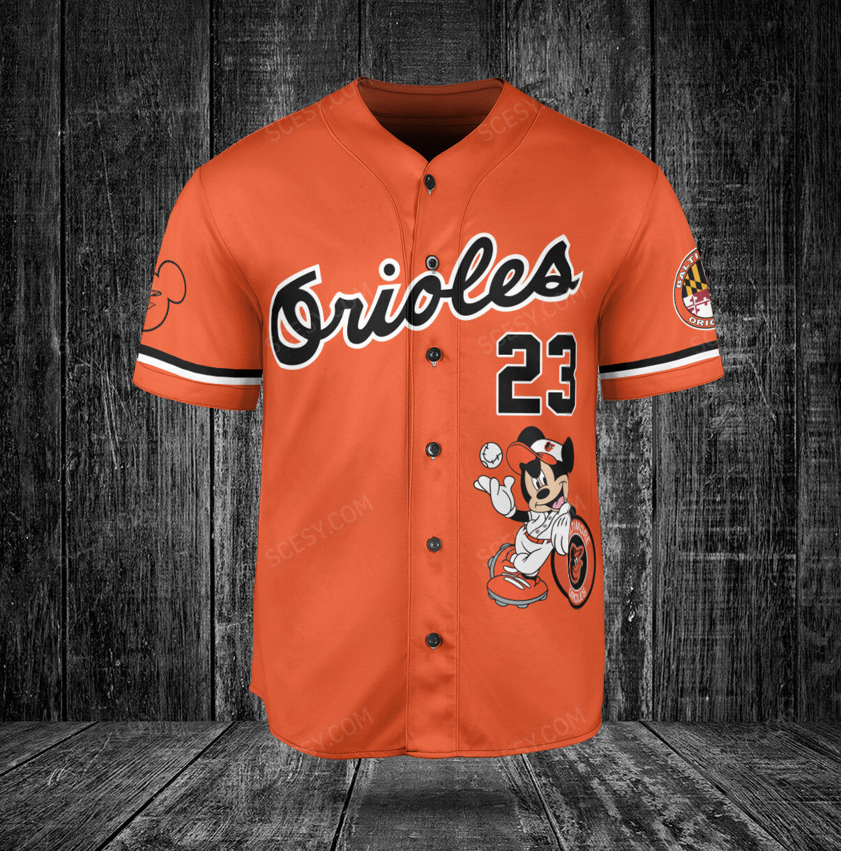 Baltimore Orioles MM x Baltimore Orioles Baseball Jersey Orange