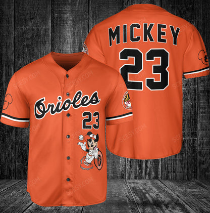 Baltimore Orioles MM x Baltimore Orioles Baseball Jersey Orange