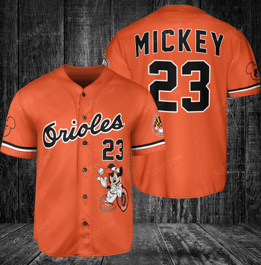 Baltimore Orioles MM x Baltimore Orioles Baseball Jersey Orange