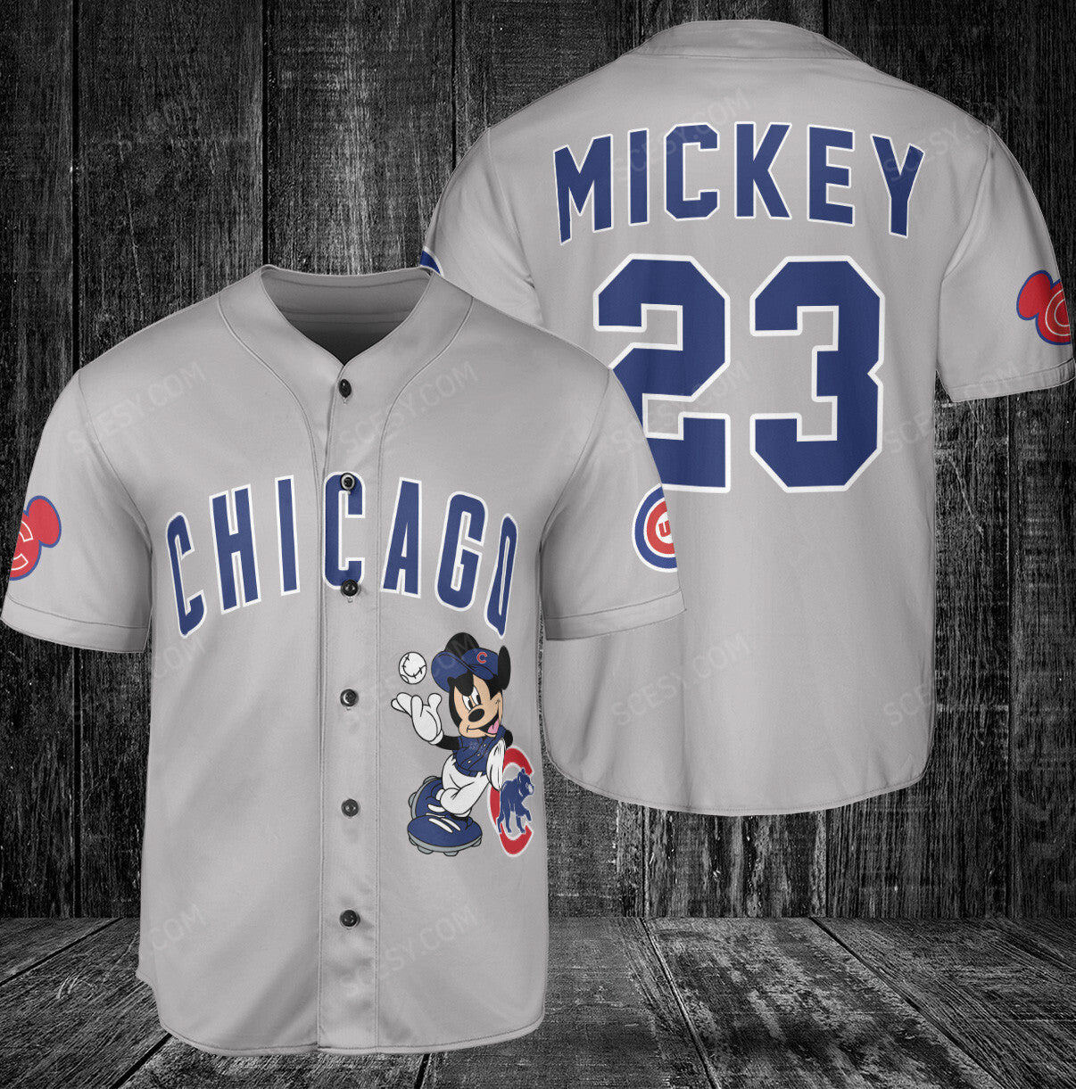 Chicago Cubs MM x Chicago Cubs Baseball Jersey Gray