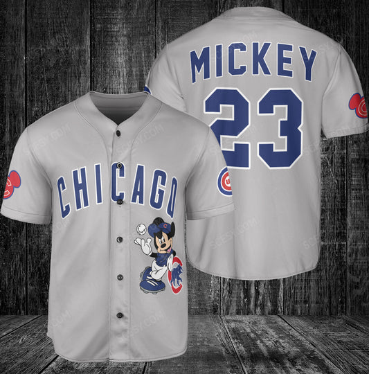 Chicago Cubs MM x Chicago Cubs Baseball Jersey Gray