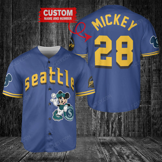Seattle Mariners MM x Seattle Mariners Baseball Jersey Royal