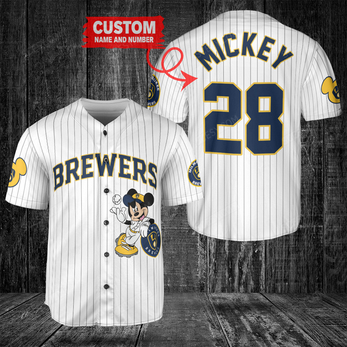 Milwaukee Brewers MM x Milwaukee Brewers Baseball Jersey