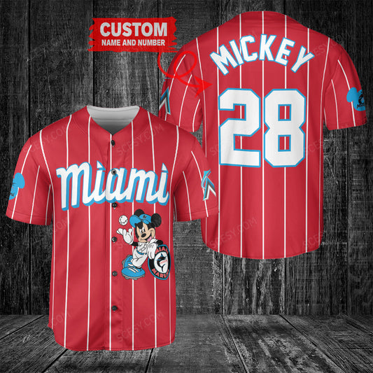 Miami Marlins MM x Miami Marlins Baseball Jersey R