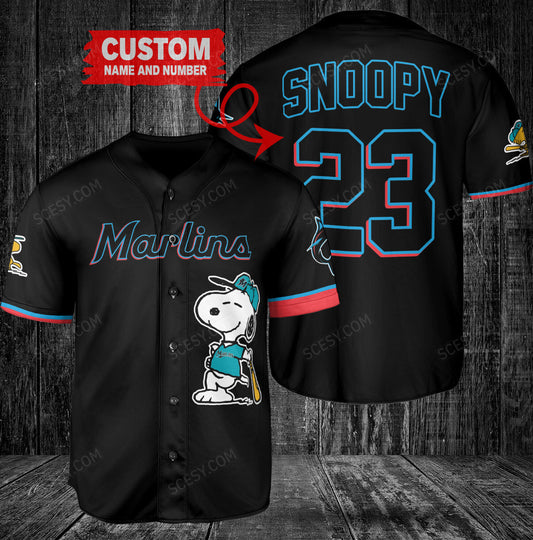 Miami Marlins PS x Miami Marlins Baseball Jersey Bl