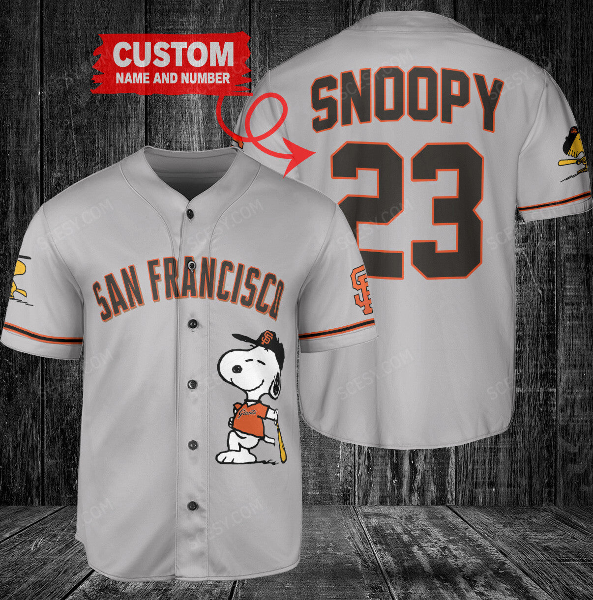 San Francisco Giants PS x San Francisco Giants Baseball Jersey Wh